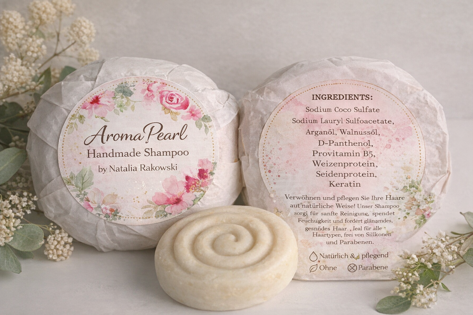 AromaPearl Handmade Solid Shampoo